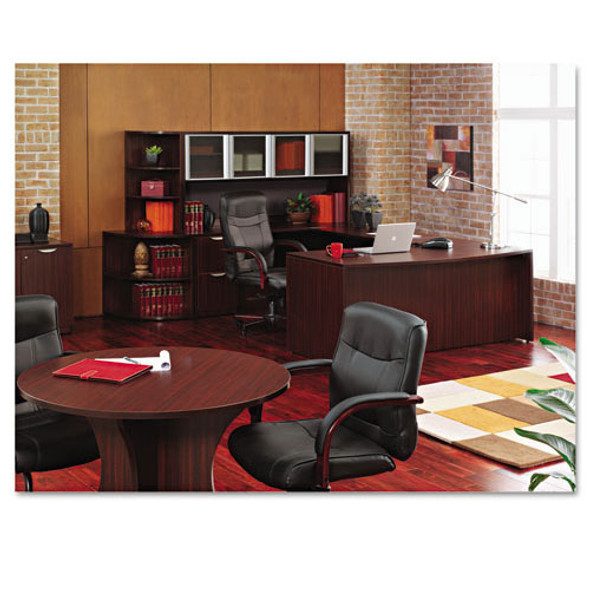 Alera Valencia Collection Straight Front Desk Shell 66" Mahogany - VA21-6630MY