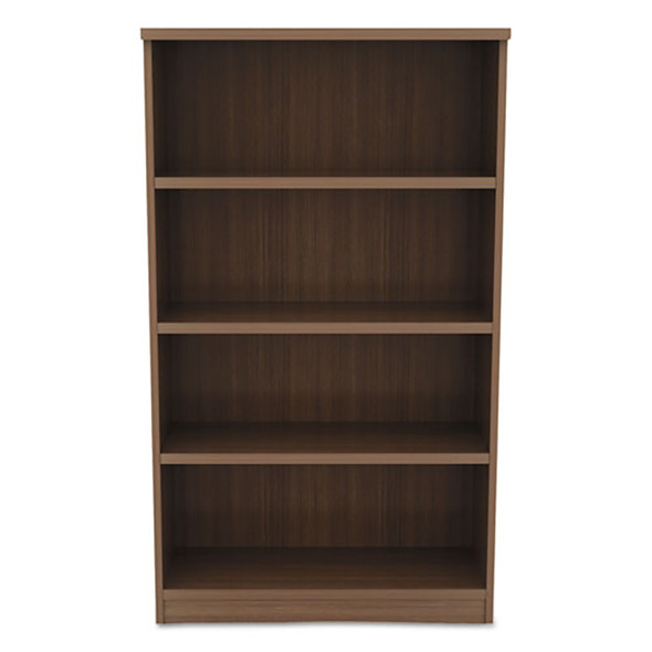 Alera Valencia Collection Bookcase 4-Shelf Modern Walnut - VA63-5632WA