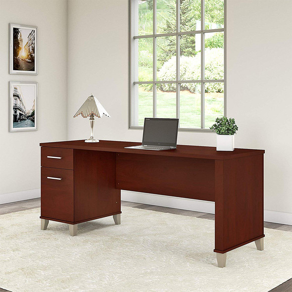 Bush Somerset Collection Single Pedestal Desk 72