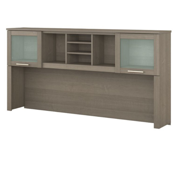 Bush Somerset Collection Hutch for L-Shaped Desk 71" Ash Gray - WC81611