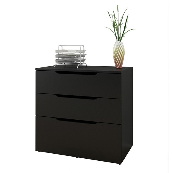 Nexera 211239 Chrono Collection 3-Drawer Filing Cabinet Free Shipping!