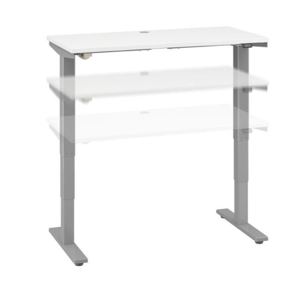 Move 40 Series by Bush Business Furniture 48W x 24D Height Adjustable Standing Desk White - M4S4824WHSK