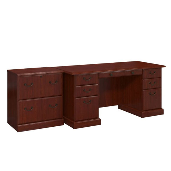 Kathy Ireland by Bush Furniture Bennington Managers Desk and Lateral File - BNT007CS