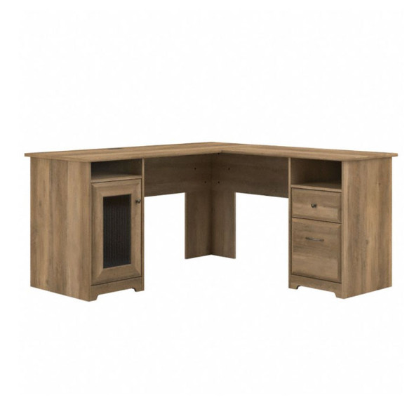 Bush Cabot Collection 60W L Shaped Computer Desk Reclaimed Pine - WC31530-03K