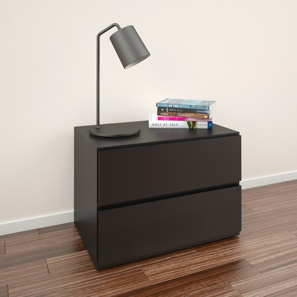 Nexera Nightstand, 1-Drawer, Black - 222206