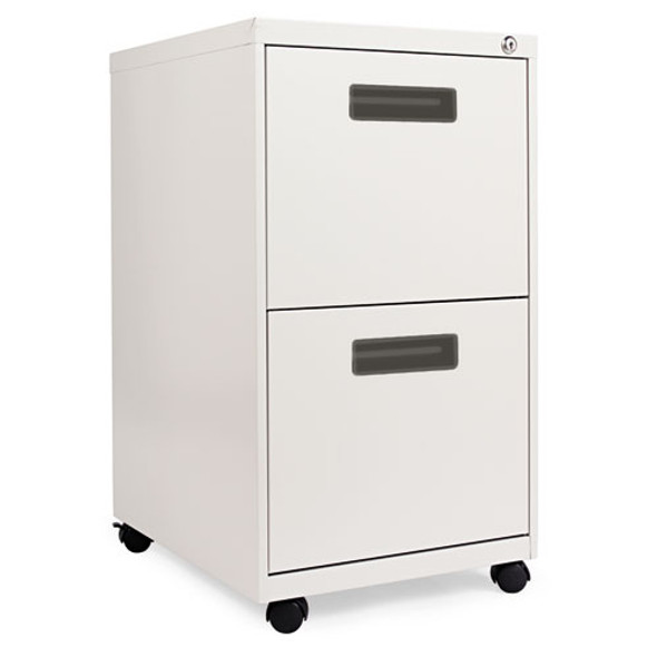 Alera Two-Drawer Metal Pedestal File Light Gray - ALEPAFFLG