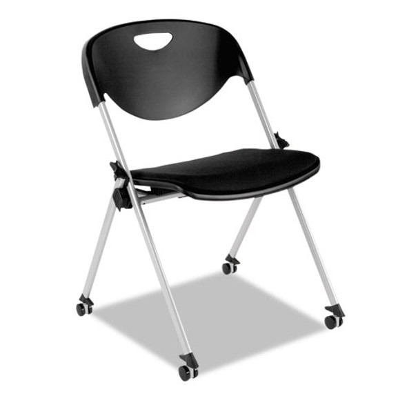 Alera SL Series Nesting Stack Chair Without Arms 2/Carton Black - ALESL651