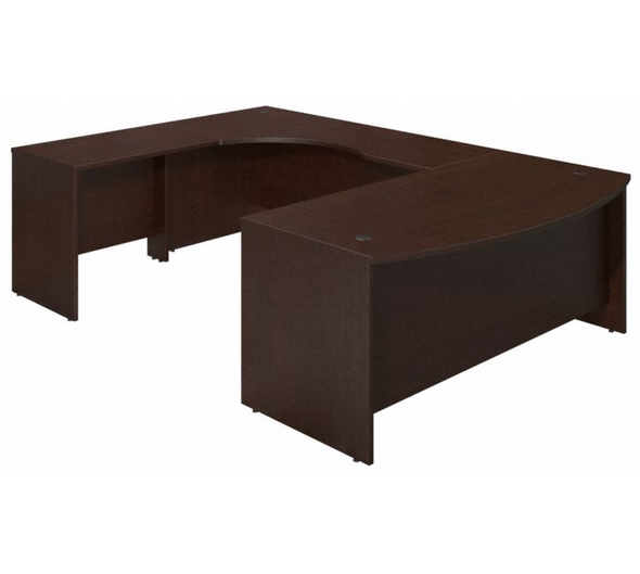 Bush Series C 72W x 36D LeftHand Bowfront U Station Desk Shell - SRE079MR