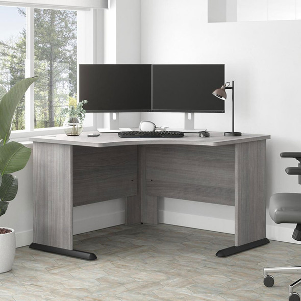 Bush Furniture Studio A 48W Corner Computer Desk Platinum Gray - SDD148PG