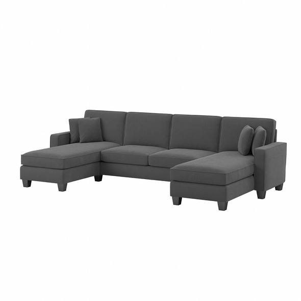 Bush Furniture 131W Sectional Couch with Double Chaise Lounge - SNY130S