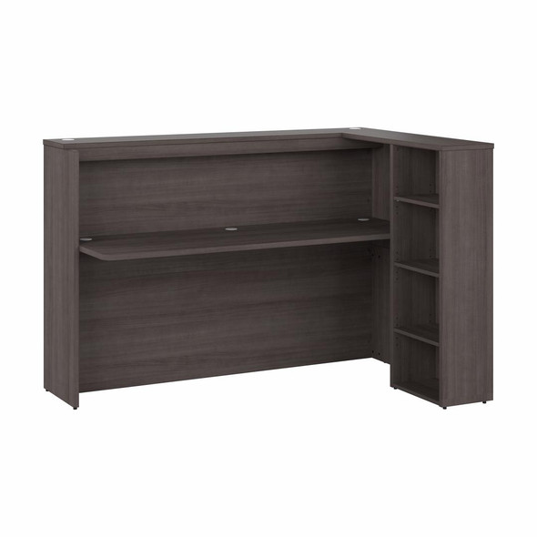 Bush Furniture 48W Cubicle Desk with Shelves and Mobile File Cabinet - STC061
