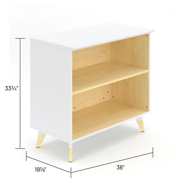 Safco Open Storage Bookcase - RESCAB36WH