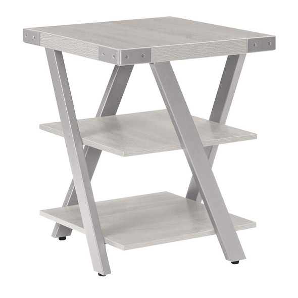 Mayline Safco Mirella End Table White Ash - MRETWAH