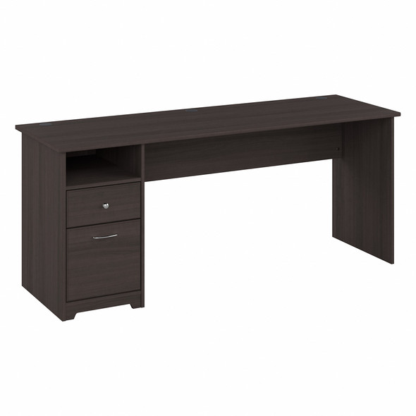 Bush Furniture Cabot 72W Computer Desk with Drawers Heather Gray - WC31772