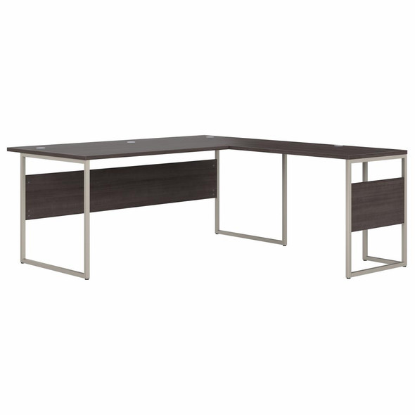 Bush Furniture Hybrid 72W x 36D L Shaped Table Desk with 3