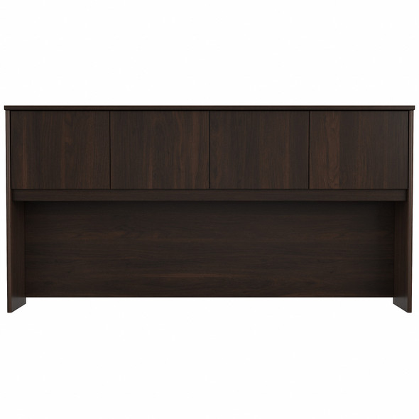 Bush Business Furniture Hybrid 72W Desk Hutch In Black Walnut - HYH172BW-Z