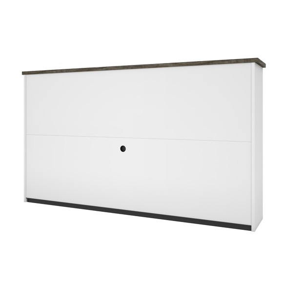 Bestar Norma 71W Hutch in Walnut Grey & White - 181520-000035