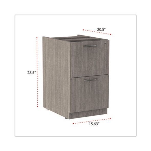 Alera Valencia Series Full Pedestal File/File, Legal/Letter, Gray - VA542822GY