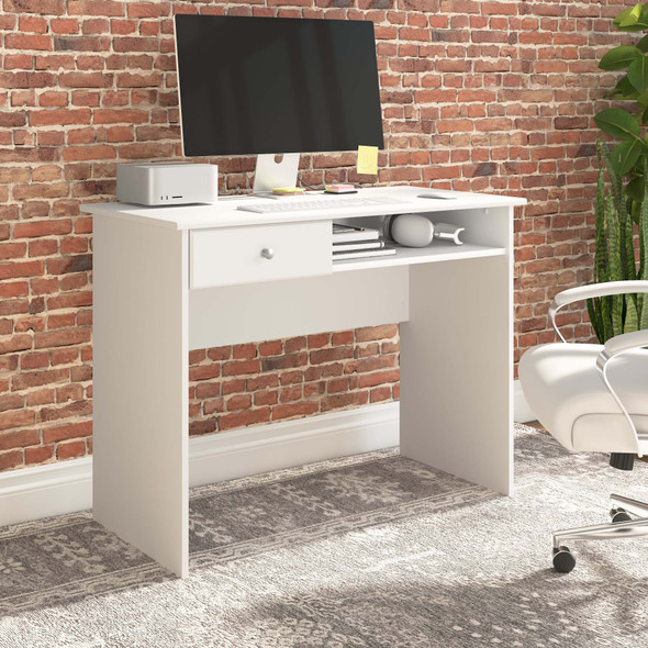 Bush 40"W Writing Desk White - WC31940