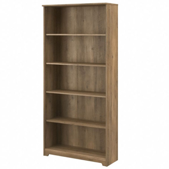 Bush Cabot Collection 5 Shelf Bookcase Reclaimed Pine - WC31566