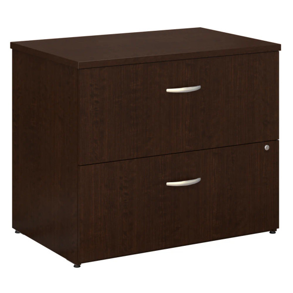 Bush Furniture Easy Office Lateral File Cabinet Mocha Cherry - EO101MRSU