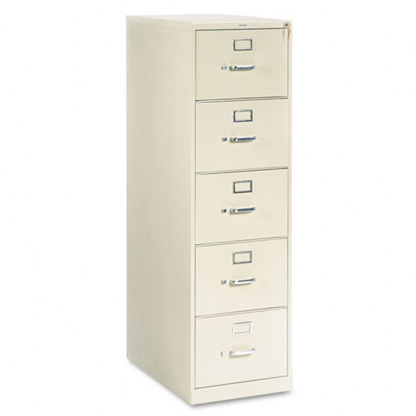 HON 310 Series 5-Drawer Metal Vertical File Cabinet Legal Size Putty - 315CPL