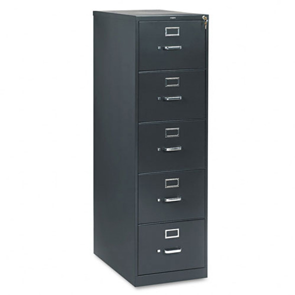 HON 310 Series 5-Drawer Metal Vertical File Cabinet Legal Size Black - 315CPP