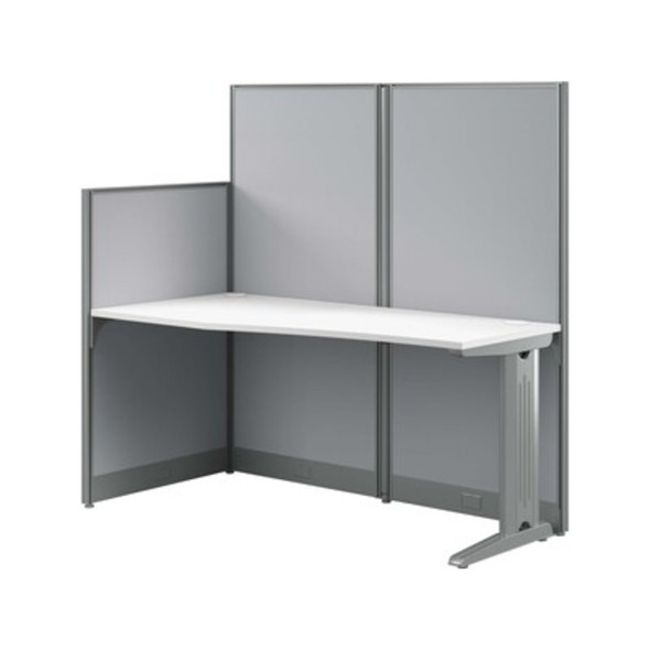 Bush Furniture Office-in-an-Hour Straight Workstation with Panels - WC36192-03K