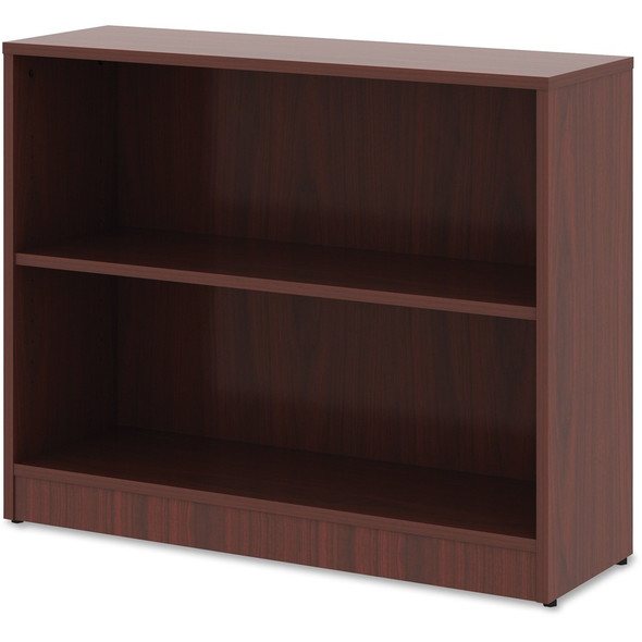Lorell Laminate 2-Shelf Bookcase Mahogany - LLR99778