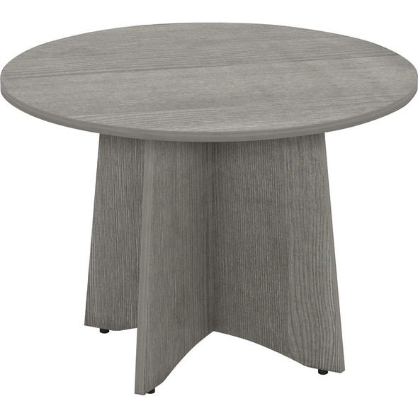 Lorell Round Conference Table 42" Weathered Charcoal Laminate - LLR69587.69589