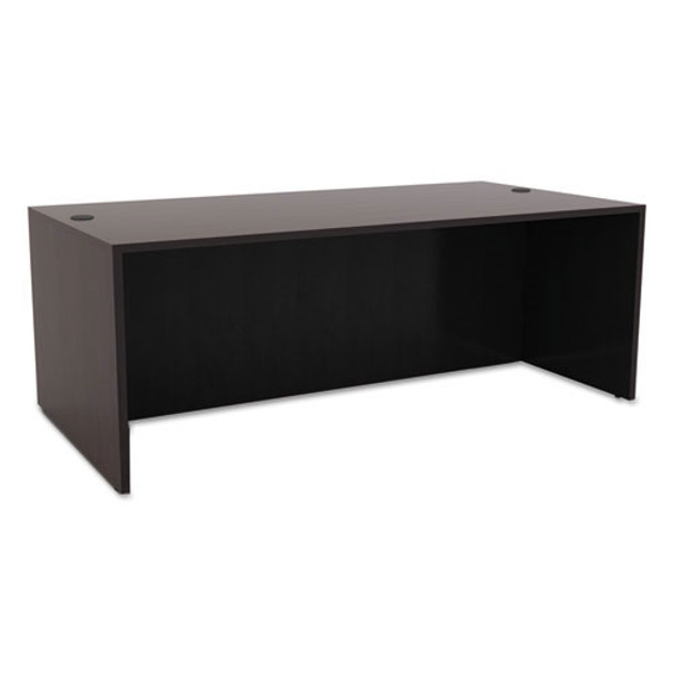 Alera Valencia Collection Straight Front Desk Shell 60" Espresso Finish - ALE-VA216030ES