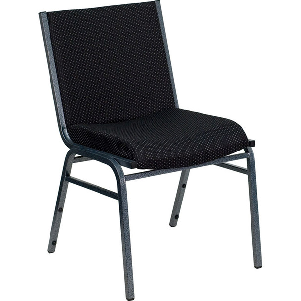 Flash Furniture HERCULES Series Heavy Duty Patterned Stack Chair Black - XU-60153-BK-GG