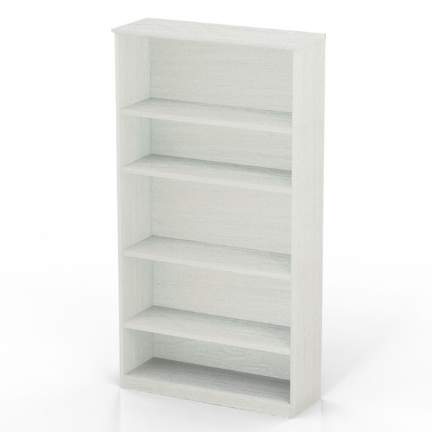 Mayline Medina Laminate Bookcase 5-Shelf Textured Sea Salt - MVB5-TSS