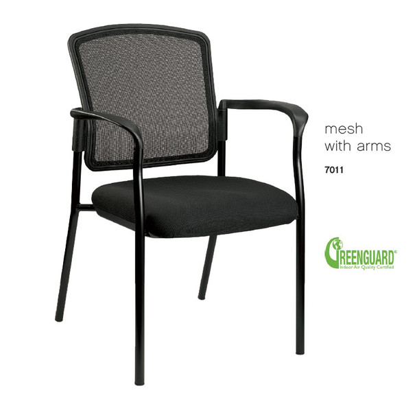 Eurotech by Raynor Eurotech Dakota 2 Stacking Fabric / Mesh Guest Chair (2-Pack) - 7011