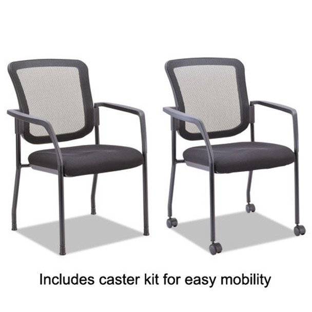 Alera Mesh Guest Stacking Chair Black - EL4314