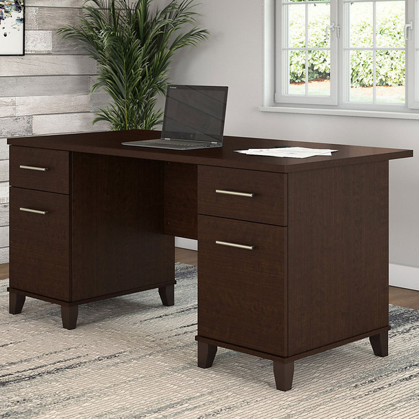 Bush Somerset Collection Desk 60" Mocha Cherry - WC81828K