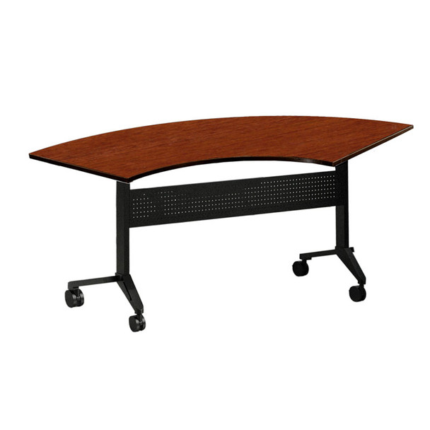 Mayline Flip-N-Go Crescent Laminate Table - LC24T