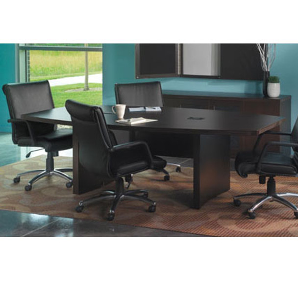 Mayline Aberdeen Conference Table Boat Surface 6' Mocha - ACTB6