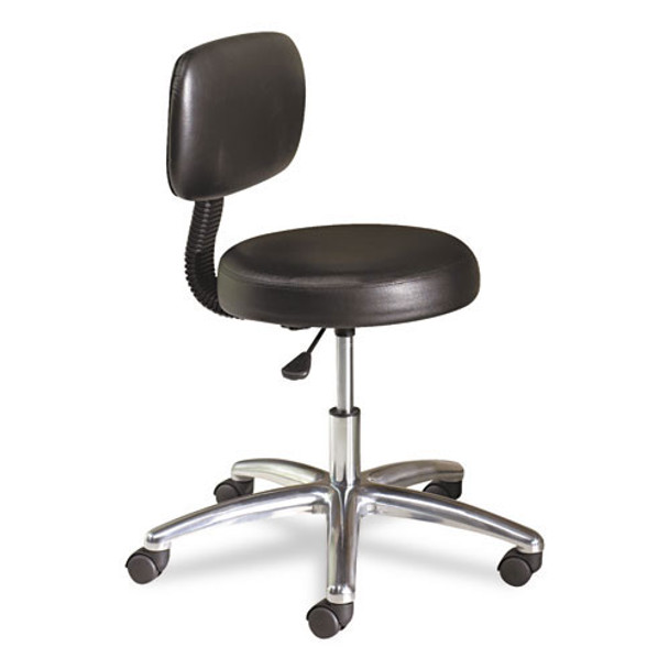 HON Medical Exam Stool with Back, Black - MTS11EA