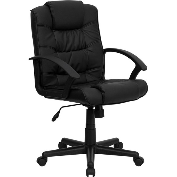 Flash Furniture High Back Black Leather Executive Office Chair GO-937M-BK-LEA-GG