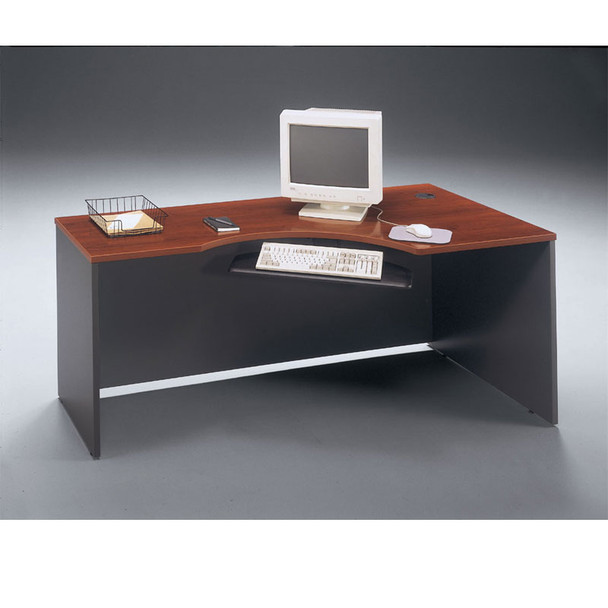 Bush Business Furniture Series C Corner Desk in Hansen Cherry 72"W Right - WC24423