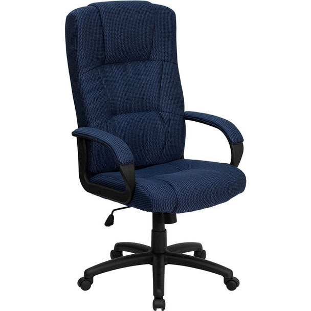 Flash Furniture High Back Navy Fabric Executive Office Chair - BT-9022-BL-GG