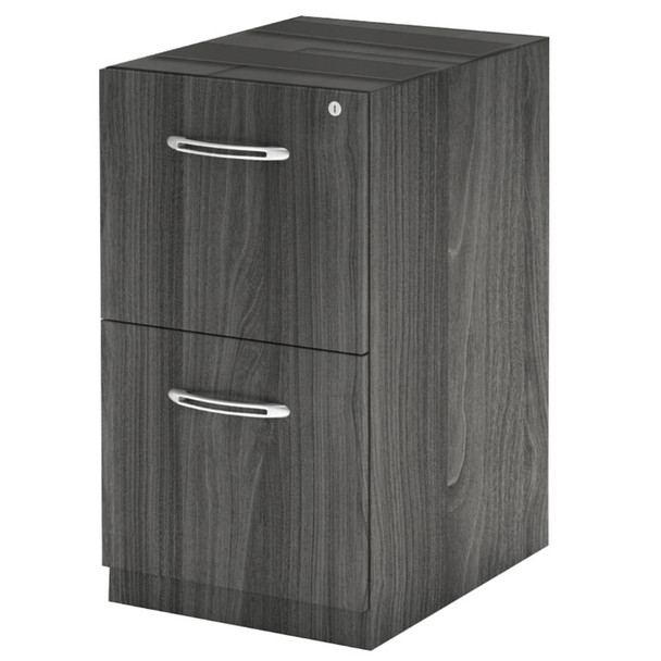 Mayline Aberdeen Pedestal File Assembled for Credenza F/F Gray Steel - AFF20-LGS