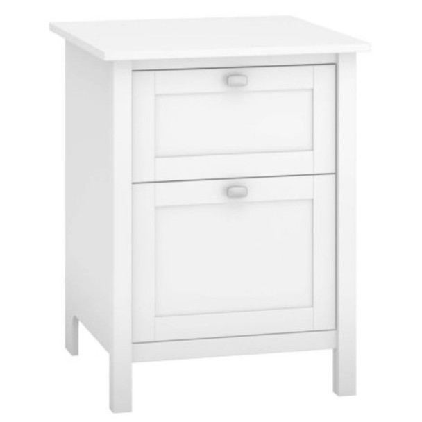 Bush Broadview Collection 2-Drawer Pedestal - BDF124WH-03