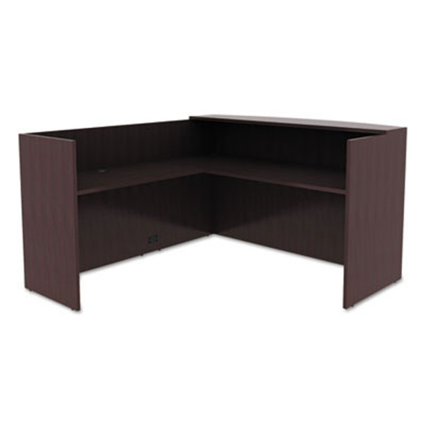 Alera Valencia Series L-Shaped Reception Desk Espresso - VAL3