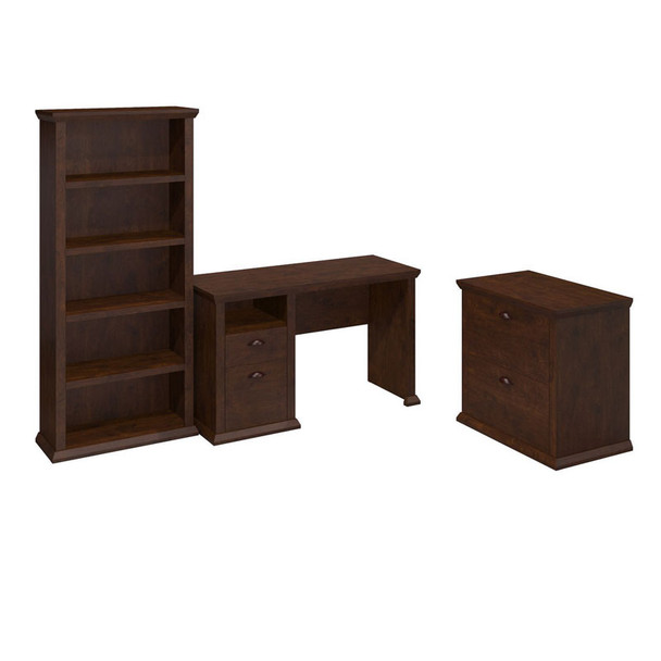 Bush Yorktown Single Pedestal Desk Package - YRK011ANC