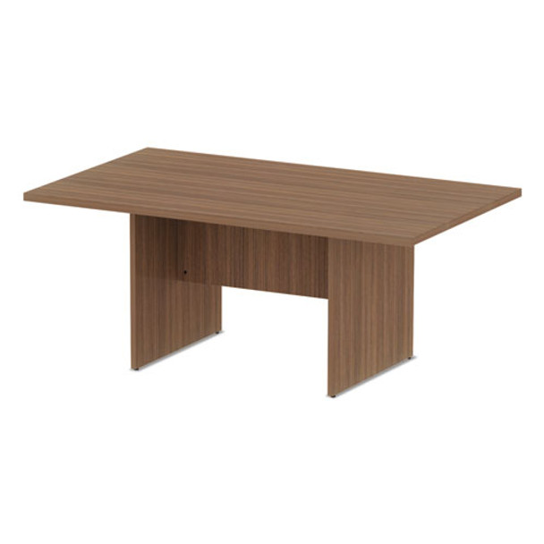 Alera Valencia Series Conference Table Rectangle Modern Walnut 71L x 41.5W x 29.5H -  VA717242WA