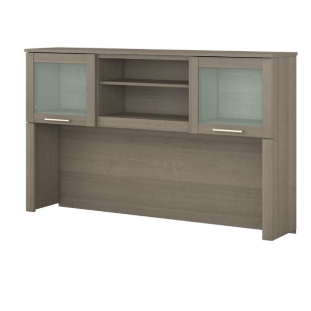 Bush Somerset Collection Hutch for L-Shaped Desk 60" Ash Gray - WC81631