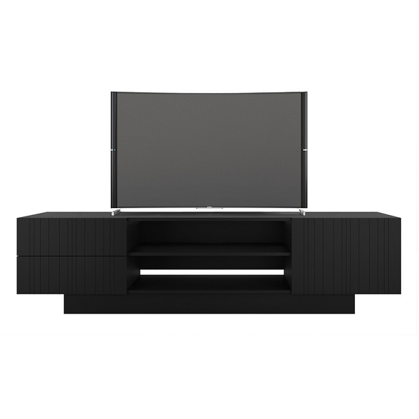 Nexera Galleri Collection TV Stand 72-inch, Black - 115406