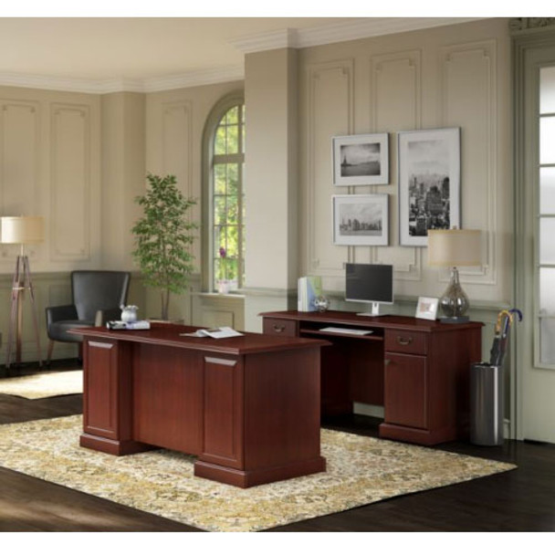 Kathy Ireland by Bush Furniture Bennington Managers Desk and Credenza - BNT006CS